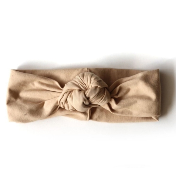 Gibou one knot satin headband in black - Picture 3 of 3